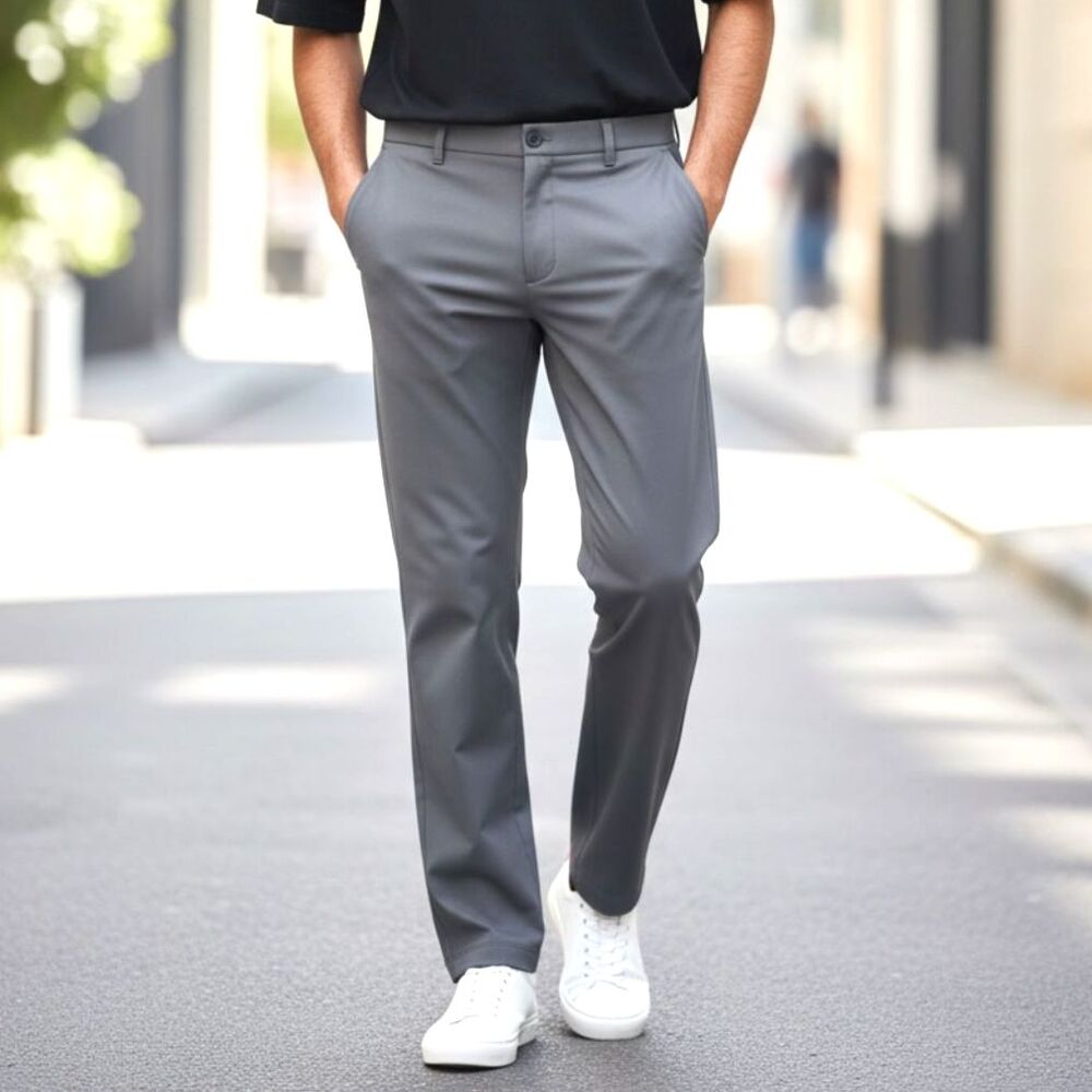 Lululemon Men's Commission ABC Pant Warpstream Stretch Tapered Size 30 Gray